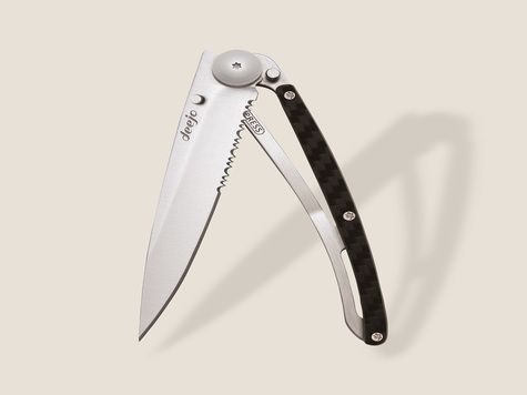 Deejo Serrated 37g, Fibra da carbono