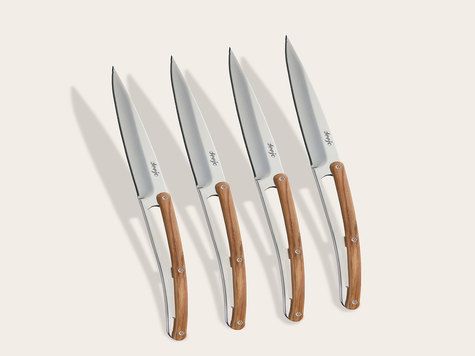 4 Deejo de mesa Prestige Serrated, Olivo