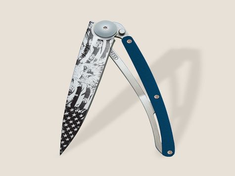Deejo 37g, Aluminio Azul / Águila marina