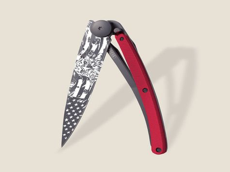 Deejo 37g, Aluminio Rojo / Águila marina