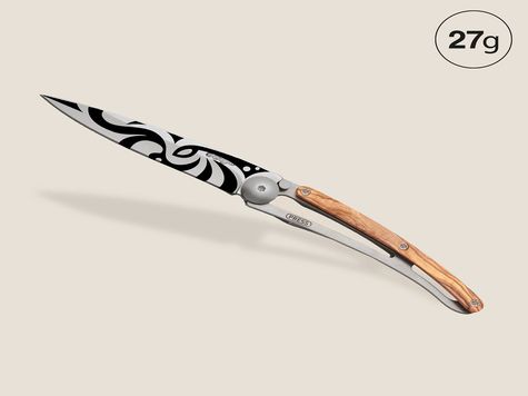 Deejo 27g, Olive wood / Tribal